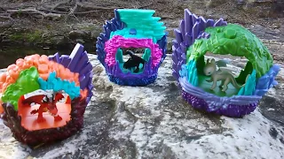 HTTYD3! Hidden World Playsets with Mini Dragons! How to Train Your Dragon Toys!