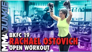 BKFC 19: Rachael Ostovich open workout for Paige VanZant rematch