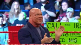 GM Kurt Angle Entrance - WWE RAW 16 april 2018