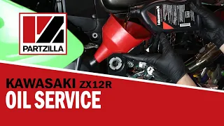 How to Change the Oil on a Kawasaki ZX12R Ninja | Kawasaki Ninja ZX12R Oil Change | Partzilla.com