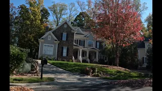 Fall Drive through West Cary, NC Neighborhood