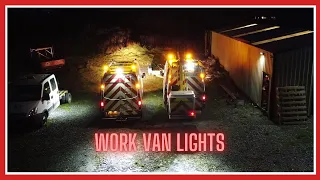 work van setup / work van repair / installing LED lights