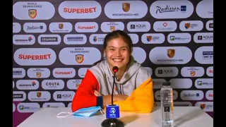 EMMA RADUCANU on ROMANIAN TV SHOW HOT SEAT INTERVIEW Atfer Winning First Match Wta at Ttansylvania