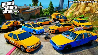 Stealing SECRET TAXI CARS with Franklin GTA 5 RP!