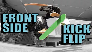 FRONTSIDE 180 KICKFLIP - SLOW MOTION TRICK