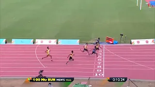 100m Men's Final - Khelo India University Games 2020