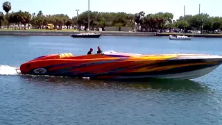 Nice cigarette boat!  What a sound.