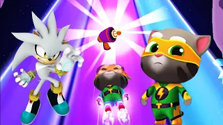 Super Tom Vs Silver – Talking Tom Gold Run Vs Sonic Dash