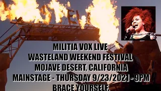 MILITIA VOX LIVE AT WASTELAND 2021  [promo]