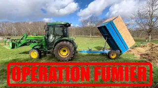 hydraulic micro tractor dump trailer John Deere Kubota iseki solis farmtrac yanmar remorque micro