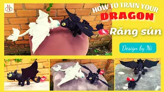 Crochet Toothless in How to train your dragon/Móc Rồng Răng Sún trong Bí Kíp Luyện Rồng#Nicrochet#6