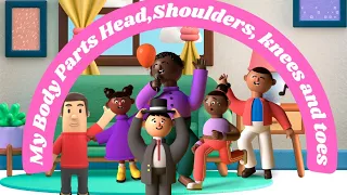 Head ,Shoulders, Knees and Toes Nursery Rhyme #singalong /Learn Your Body Parts