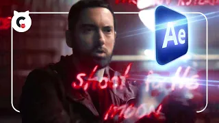 Eminem's 3D TEXT effect from Pepsi's SUPERBOWL trailer (After Effects)