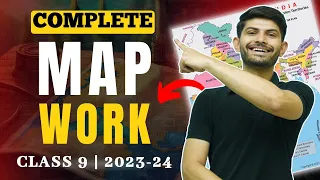 Complete Map Work for Class 9th | Secure your 5 Marks in 38 min | Class 9th SST 2023-24