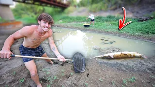 Saving my DREAM FISH in DRIED UP RIVER! (Rescue Mission)