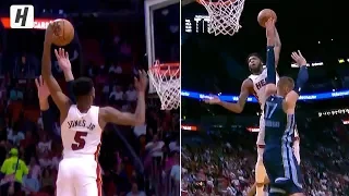 Derrick Jones Jr. POSTERIZES Jonas Valanciunas | October 23, 2019-20 NBA Season