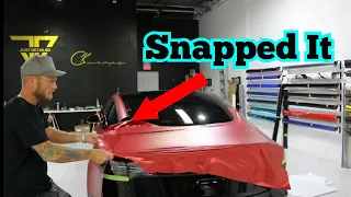 I Snapped It - Tesla Model 3 Trunk Vinyl Wrap - Very Hard & Detailed