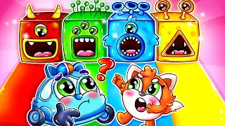 Let's Feeding Hungry Toy Boxes!🎁Mystery Monster Boxes Song🚓🚌+More Nursery Rhymes by Cars & Play