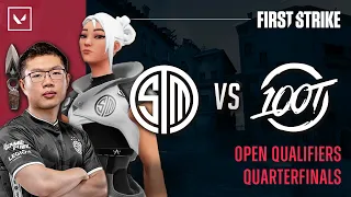 TSM vs 100T VALORANT HIGHLIGHTS! First Strike Qualifier • Quarterfinals • TSM VALORANT v 100 Thieves