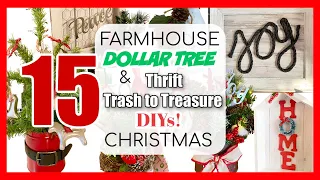 15 EASY CHRISTMAS DOLLAR TREE & THRIFT FLIP TRASH TO TREASURE DIYS * Christmas CRAFTS!