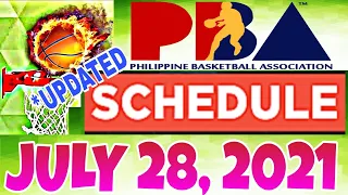 PBA GAME SCHEDULE | JULY 28, 2021