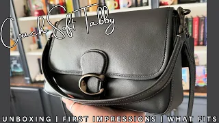 coach soft tabby | unboxing | first impressions | what fits