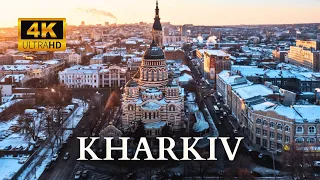 KHARKIV, Ukraine 🇺🇦 in 4k ultra HD by drone 60fps (before the war)