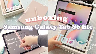 🌙 Samsung Galaxy Tab S6 lite + Accesorios 🌸✨ Chill Aesthetic [Unboxing 📦] asmr