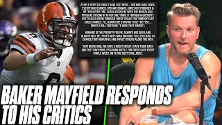 Baker Mayfield Responds To People Who Have Criticized Him | Pat McAfee Reacts