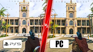 Warzone Pacific PS5 vs Warzone Pacific PC - Direct Comparison! Attention to Detail & Graphics! PC 4K