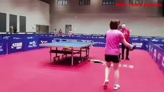 Ma Lin Challenged by Suh Hyowon  | Ma Lin, Chen Meng and Wang Manyu