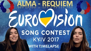 Alma - Requiem [France Eurovision 2017] Timelapse/Cover Lyrics/Karaoke