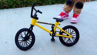 BMX Yellow Bike Unboxing | Tech Deck Ramp | Tricks On Finger Tech Deck BMX Bike