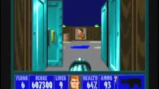 Wolfenstein 3D (100%) Walkthrough (E4M6)