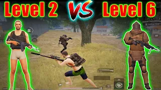 omg🥵level2 vs level 6 fight in advance mode | Metro Royale chapter-9