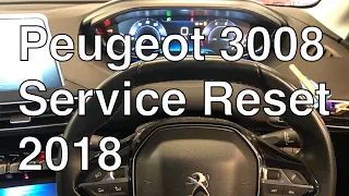 Peugeot 3008 service reset. PSA Peugeot Puretech Maintenance light.