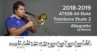 2018-2019 ATSSB All-State Trombone Etude 2 - Voxman Pg. 25, Allegretto