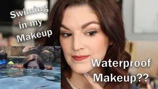 WATERPROOF Makeup!? Will it hold up in a swimming pool? Full Face of Waterproof Makeup