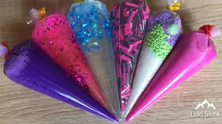 Making Crunchy Slime With Piping Bags | Satisfying Video #8 #slime #pipingbags