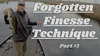 Forgotten finesse bass fishing technique. Great for all cold water bassin. Split shot worming.