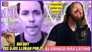 “BIG BOY - MIS OJOS LLORAN POR TI” Gringo reacciona a clásico del Reggaetón (la letra más difícil)