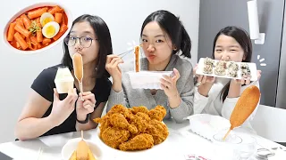 24 HORAS comendo só * comida de delivery *da coreia
