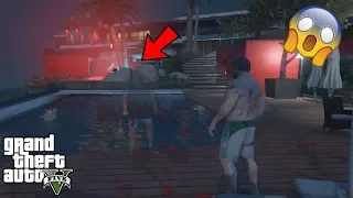 GTA 5 - DON'T Jump in Devin's HAUNTED POOL!