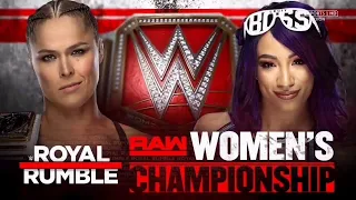 Ronda Rousey VS Sasha Banks Royal Rumble 2019 but in WWE 2K20