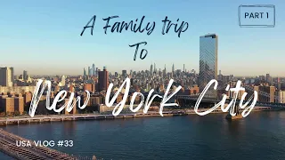 USA Vlog 33 - A trip to New York City : Part-1 | নিউ ইয়র্ক  🏙️🌉🗽#bengalivlog #nycvlog