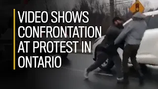 Video shows confrontation at Ontario protest over Indian farmers' rights