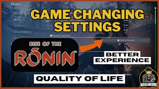 These Settings will IMPROVE everything Rise of the RONIN - Best how to Guide