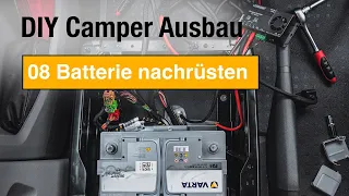 DIY VW T6 Camper Ausbau 🚐 - Batterie nachrüsten | Aufbaubatterie // Umbau zum Camper