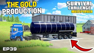 BUILDING THE GOLD PRODUCTION PLANT Survival Challenge Multiplayer FS22 Ep 39