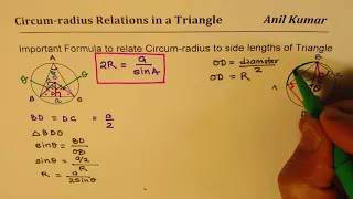 How is the Circum-Radius Related with Side Lengths of a Triangle Inscribed